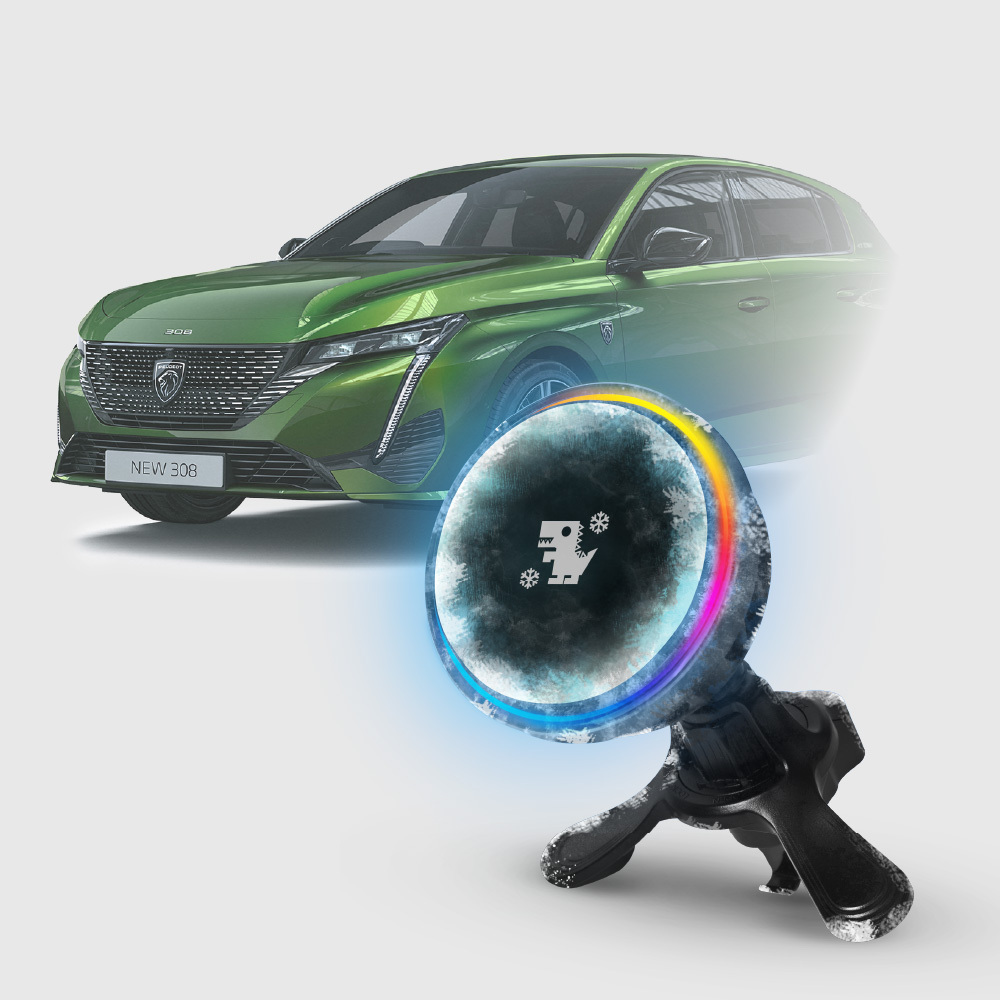 寶獅 Peugeot 308｜XILLA黑鏡冰核智充手機架