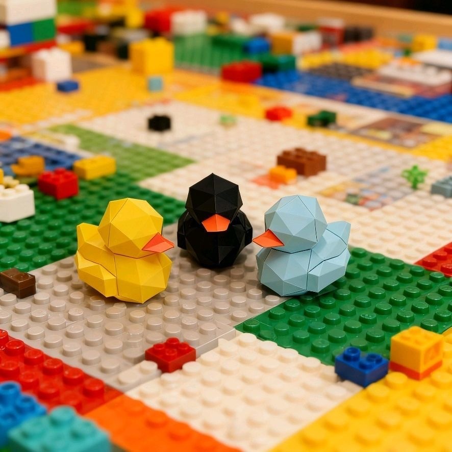 3D打印拼裝小鴨（一隻）