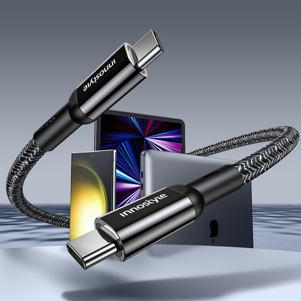 innostyle PowerFlex Ultra系列 USB-C TO Type-C PD充電傳輸快充線 USB3.1 Gen2 4K投影 2M