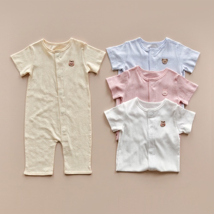 26S/S DTD一碰閉合磁扣系列🧲-清涼鏤空連身服