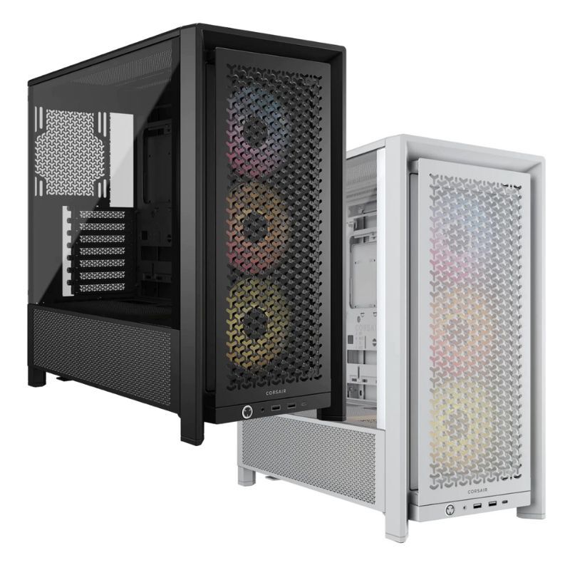 海盜船 Frame 4000D 黑 模組化背插式透側 E-ATX機殼 黑色/白色 附RS120 ARGB風扇*3