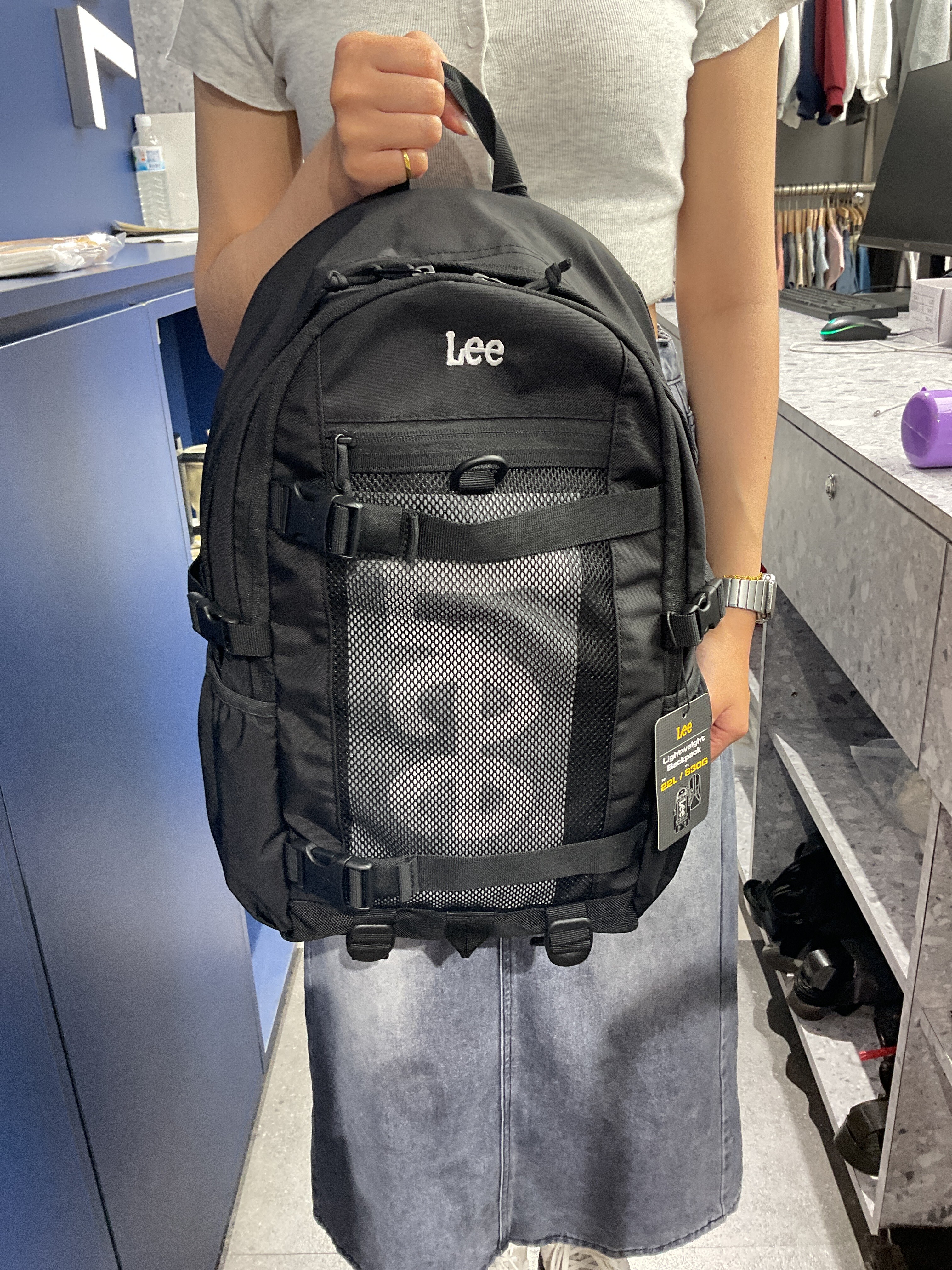 LEE 前扣網袋後背包 (LE2601BG21)