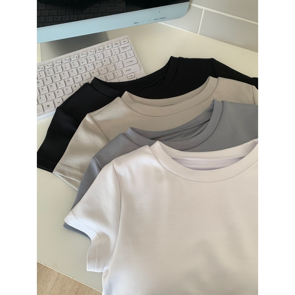 A05 涼感雲朵棉罩杯短袖上衣 #9874