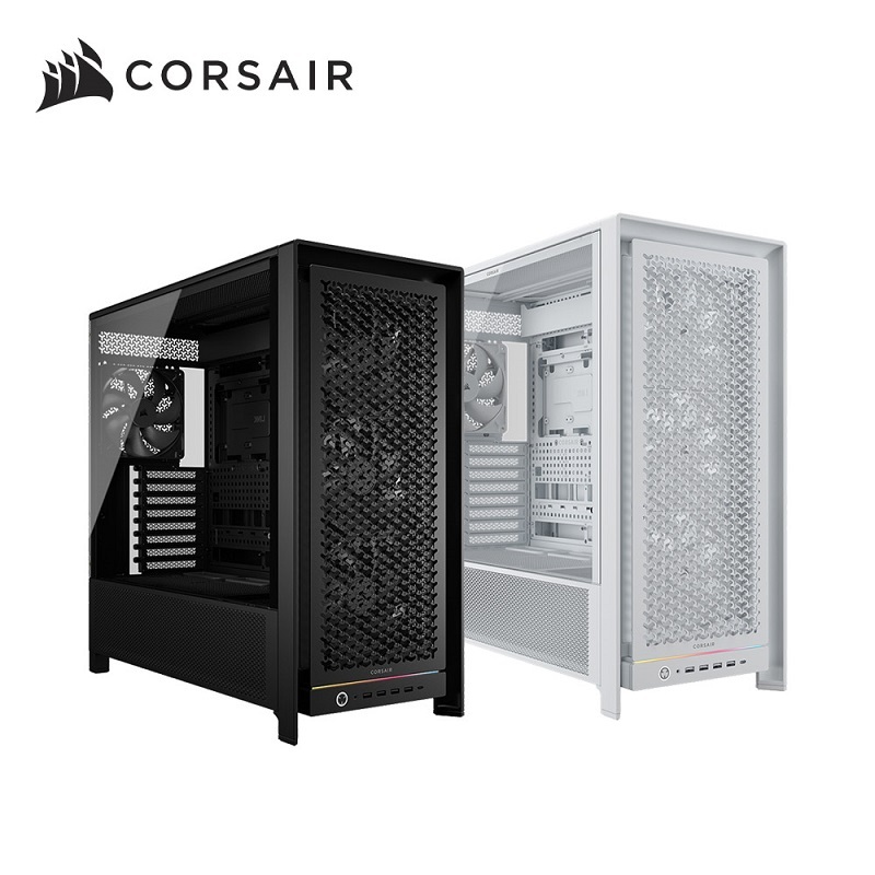 海盜船 Frame 5000D RS 玻璃透側 模組化 E-ATX機殼 黑/白 附RS140 無光風扇/炫光風扇