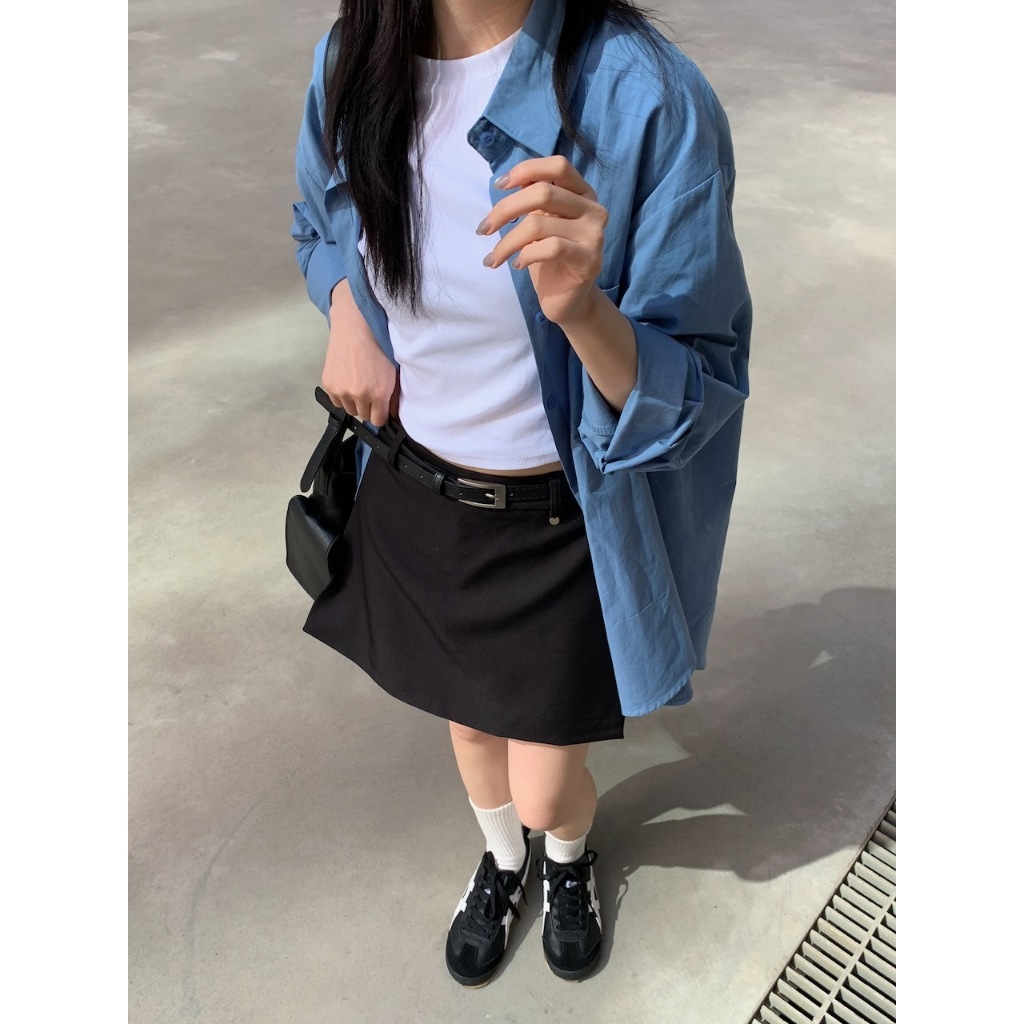 A08 早春必買 包色短版棉T #9879