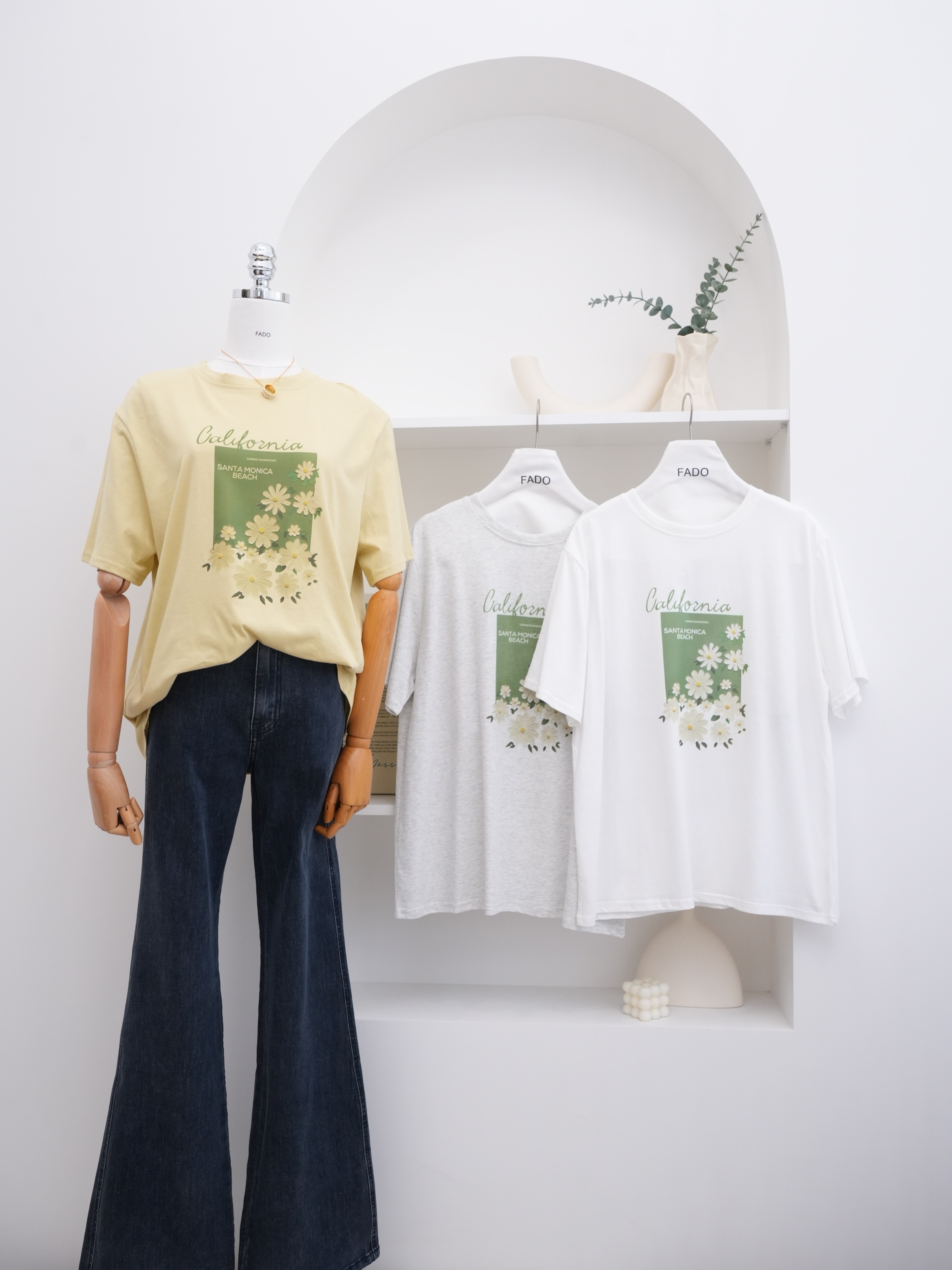 法朵Fado shop｜小雛菊花🌼圓領Tee 0215011 三色 {S-L皆可穿}