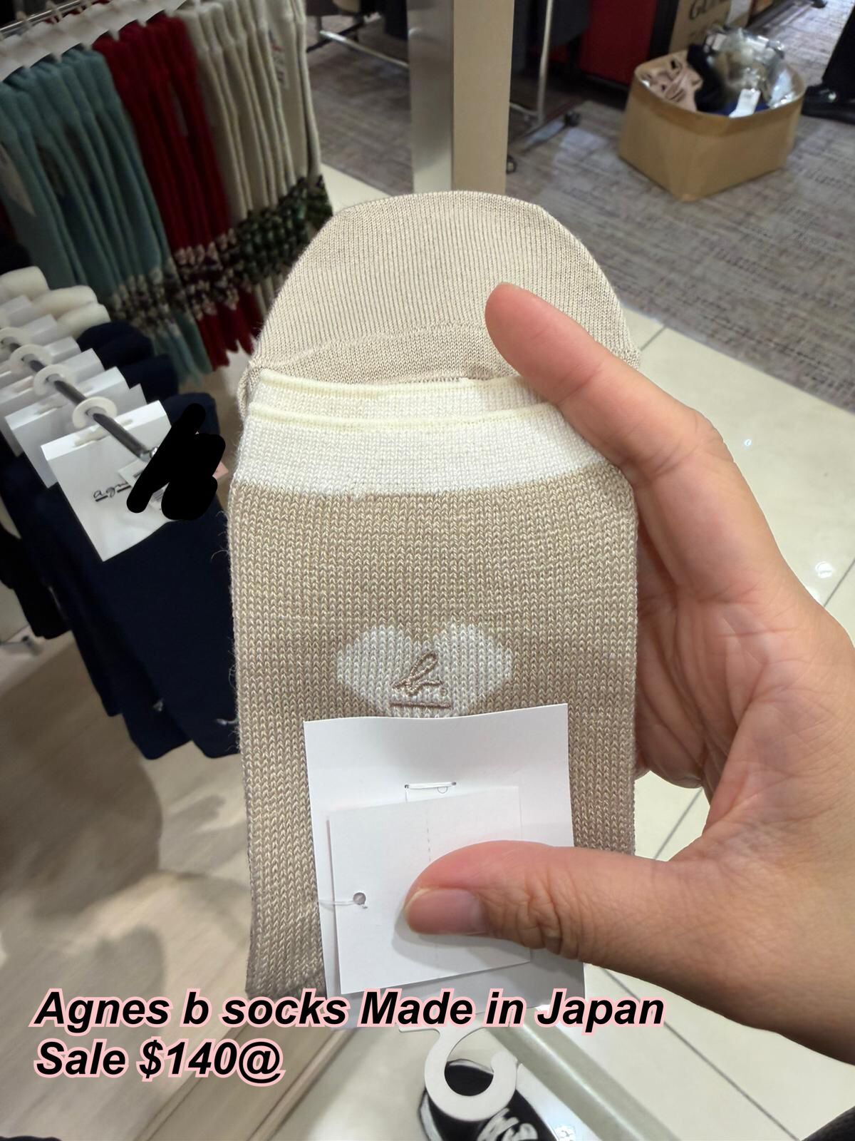 260226 Agnes B 日本製 SOCKS (現貨)