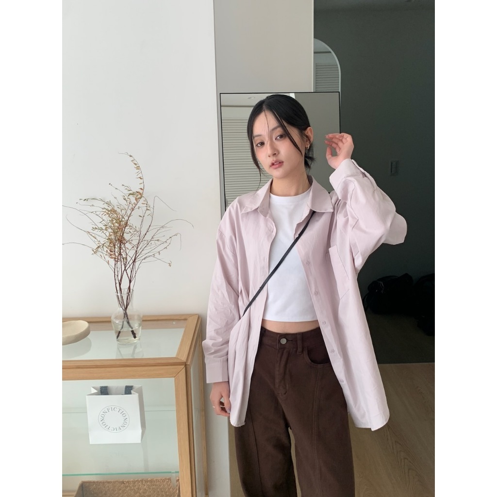 A09 春意挺版素面襯衫 #2832