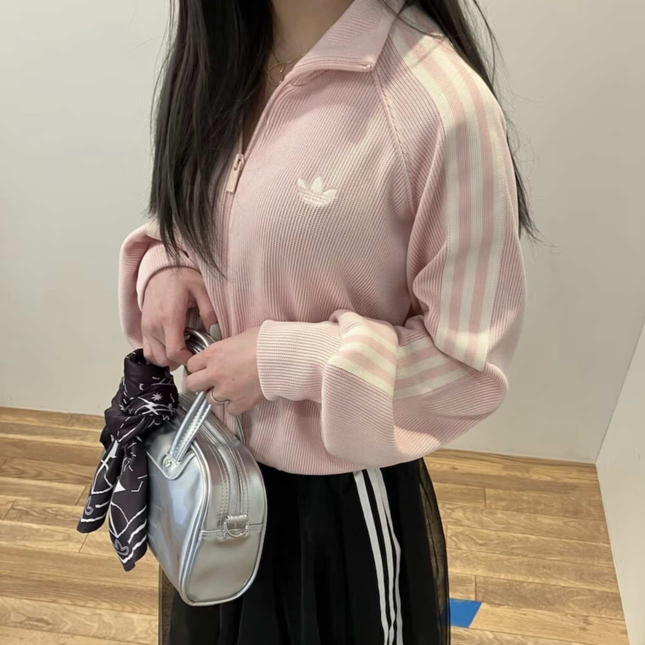 ADIDAS ORIGINALS 淡粉 淺粉 三線外套 針織 愛迪達 三葉草 女款 KQ5489