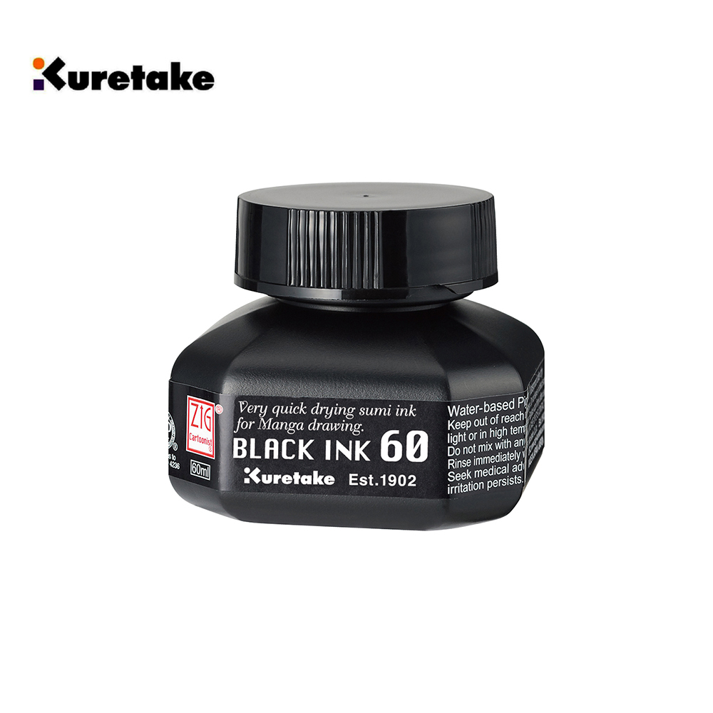 ZIG 漫畫用墨液 白 / 黑 | Kuretake 吳竹