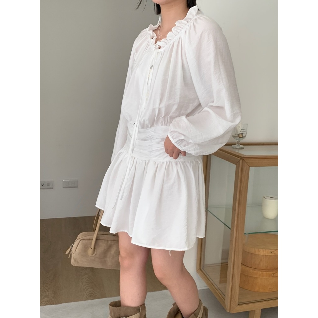 A13 開釦設計款蕾絲洋裝 #2836