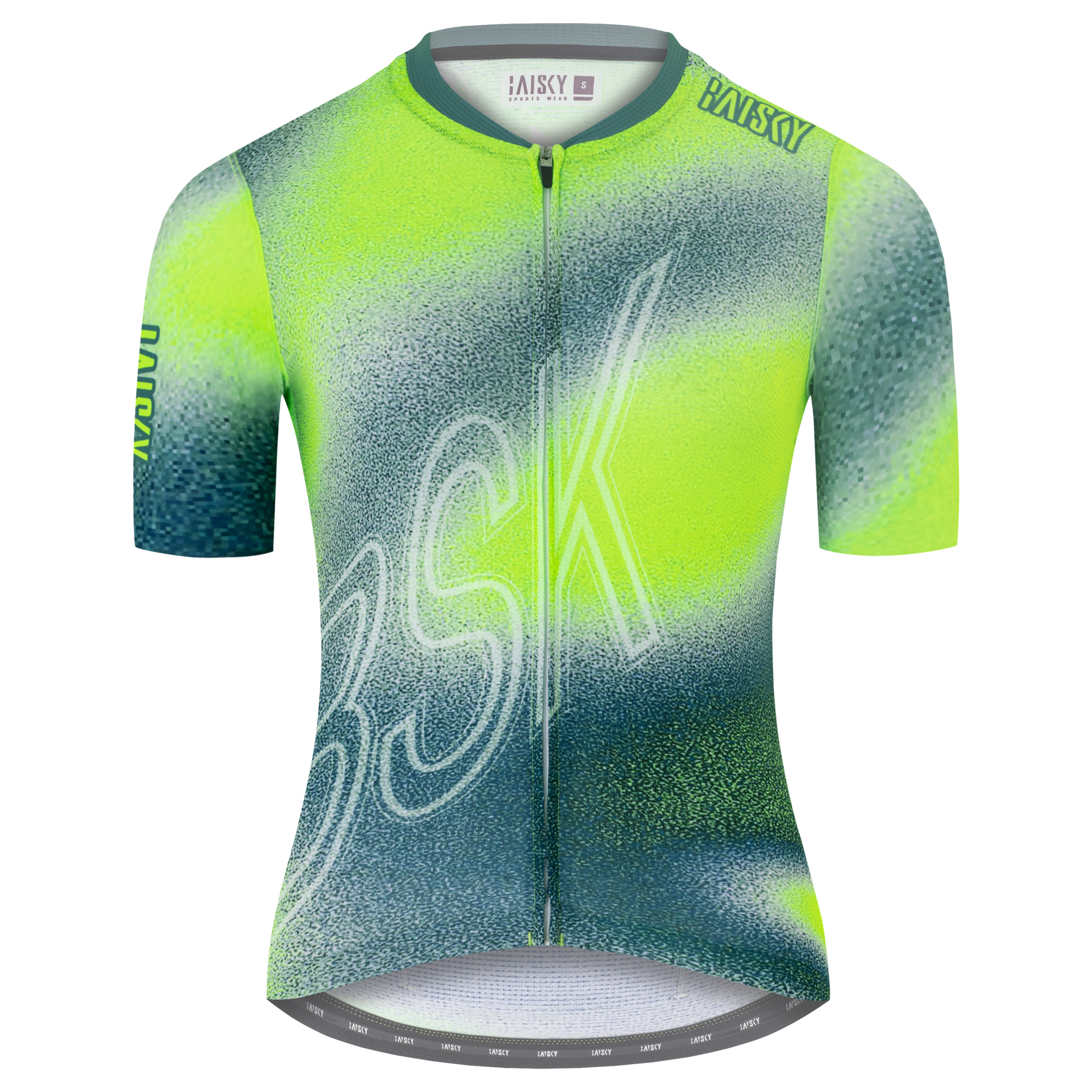 女款空力短車衣 噪咖 綠