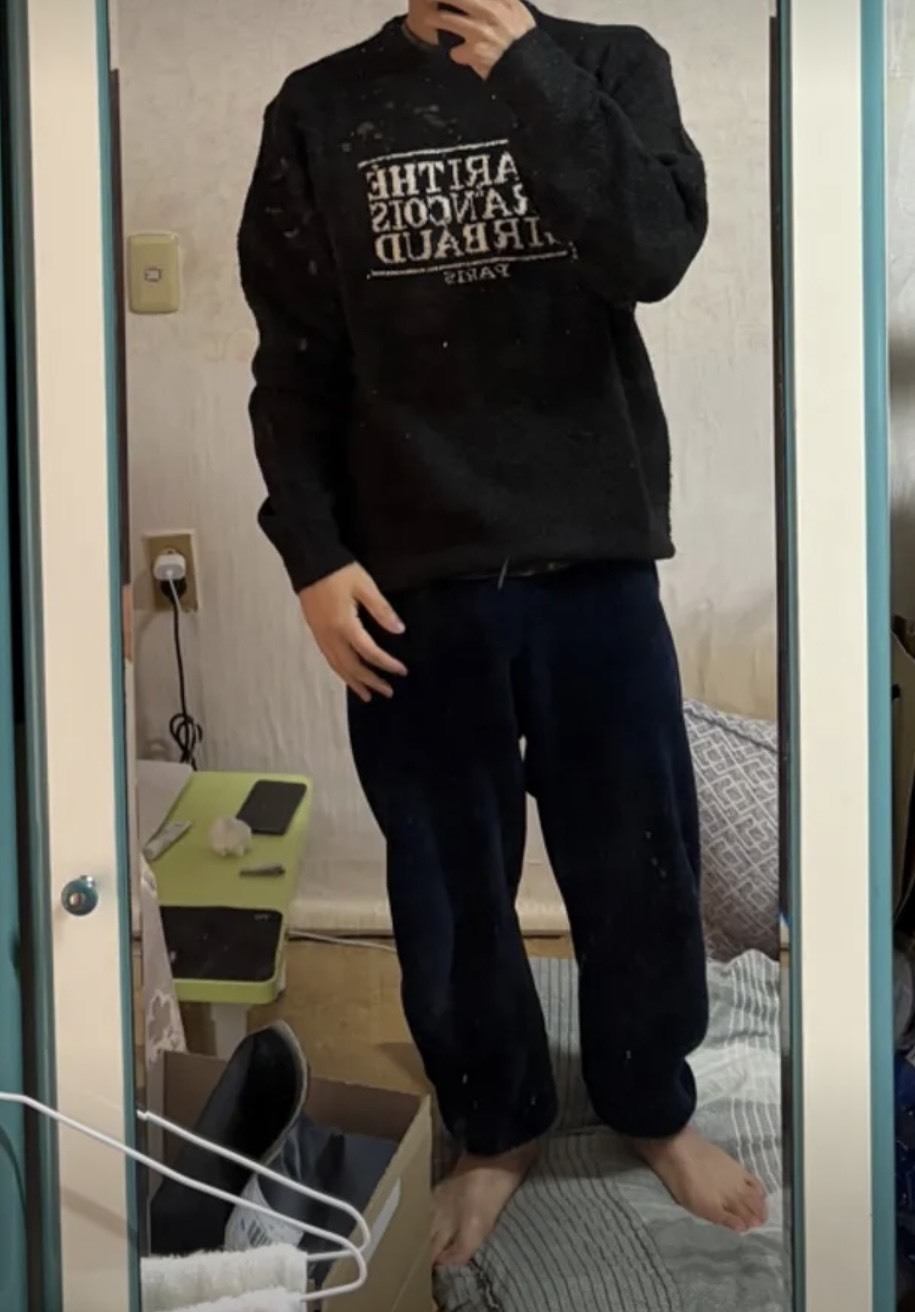 【OWN】MARITHÉ FRANÇOIS GIRBAUD 長袖上衣 針織衫 羊毛 毛衣 MFG 韓國 流行品牌 不分男女 黑色