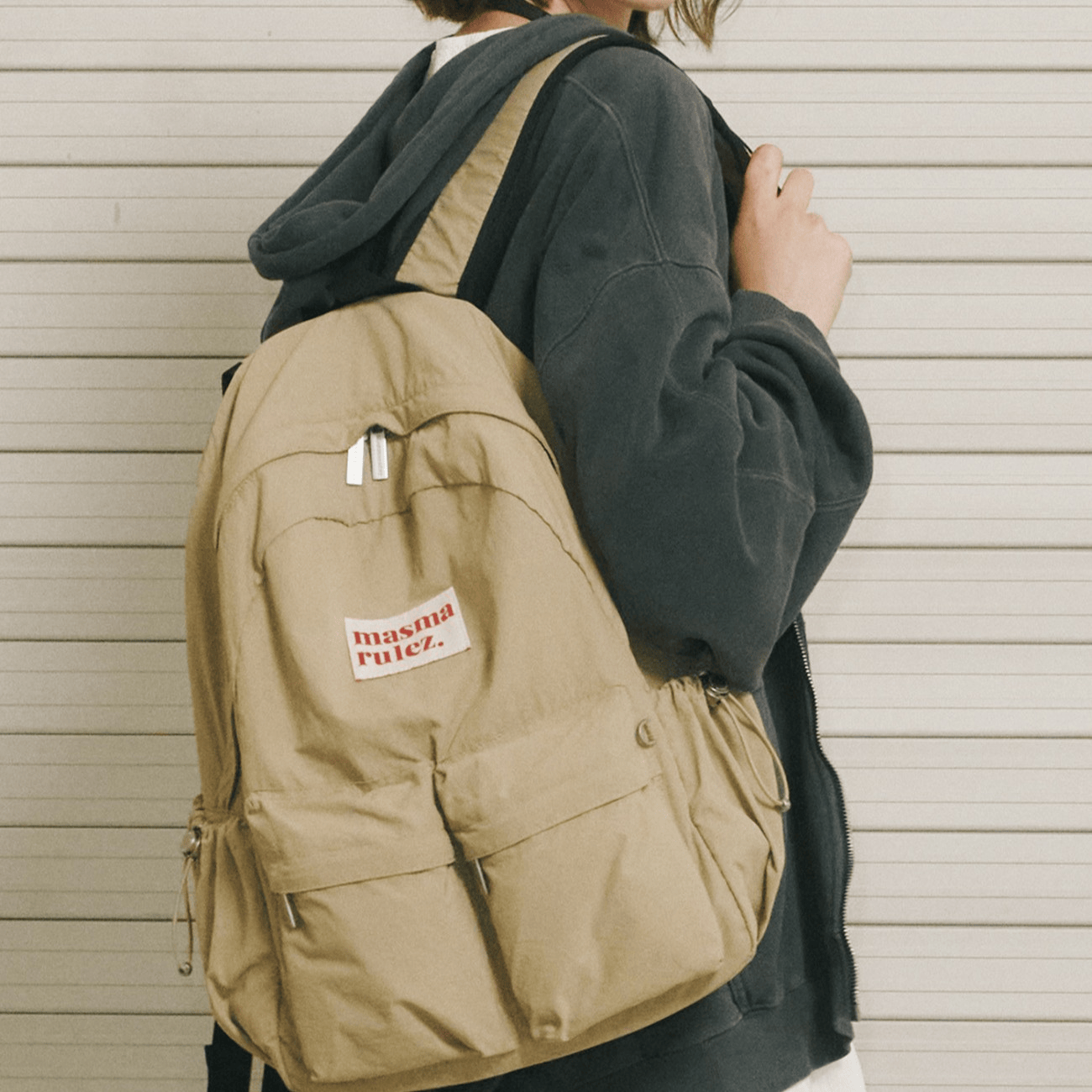MASMARULEZ｜Two pocket daily backpack [6 colors]