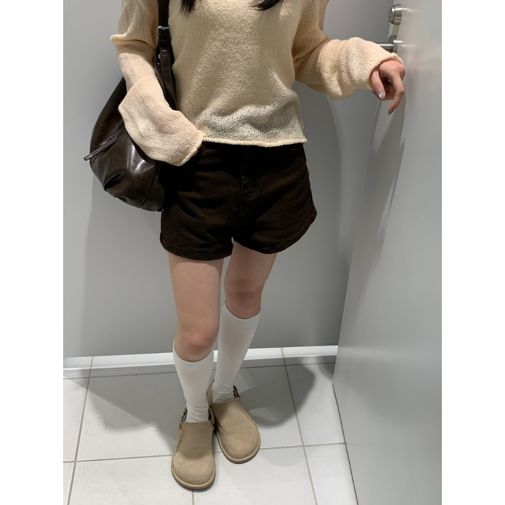 A19 修飾冠軍 A字斜紋布短褲 #A3092