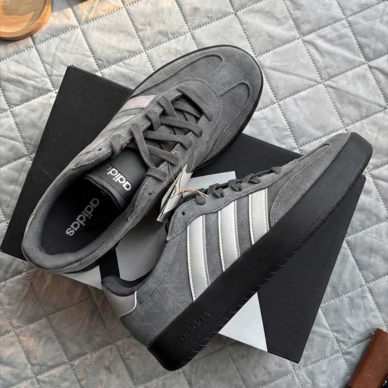 Adidas Barreda 深灰 麂皮 炭灰 復古 德訓鞋 板鞋 慢跑鞋 Samba 莫蘭迪感 KH6999