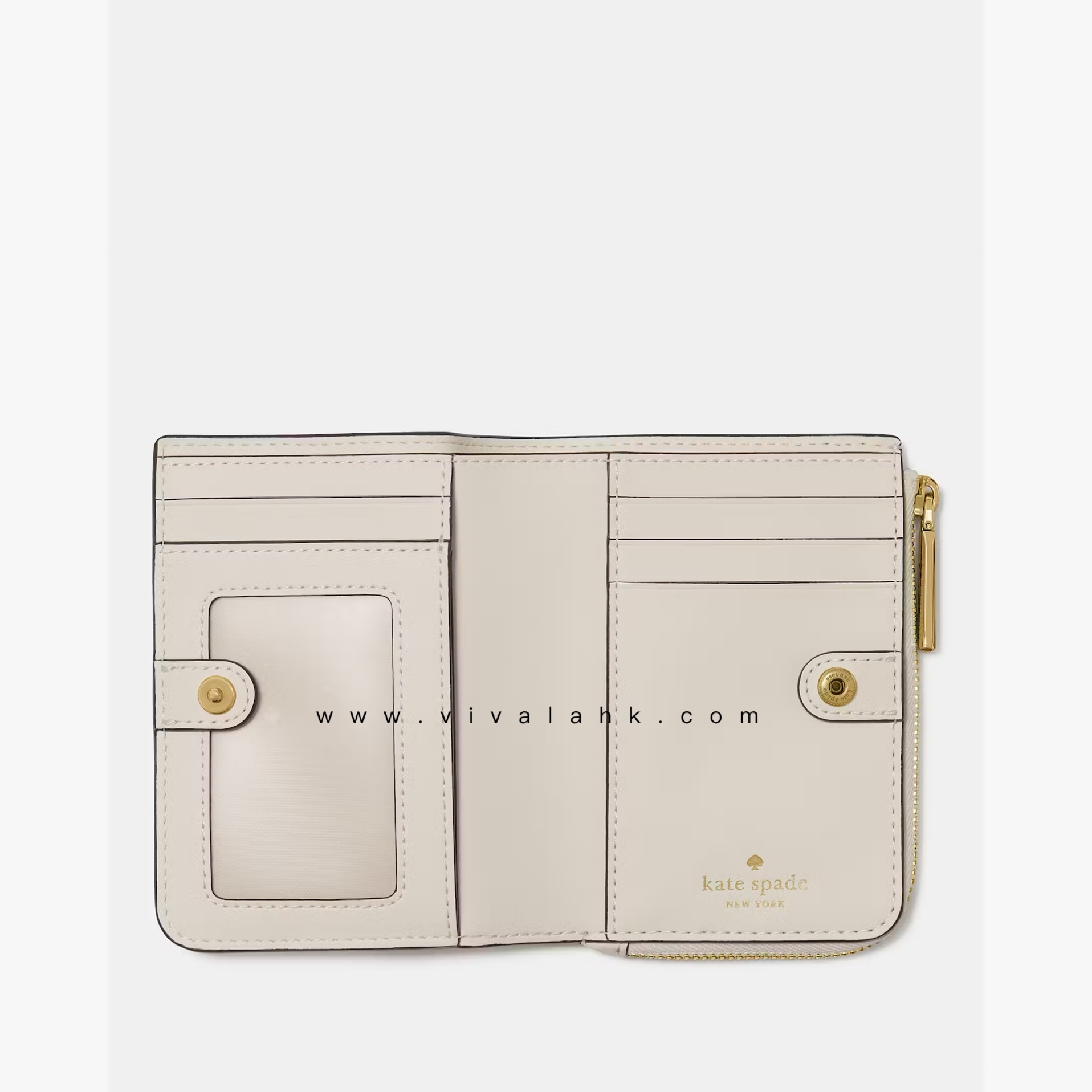 Kate Spade - L-拉鍊 短銀包 (荔枝皮) (KN764)