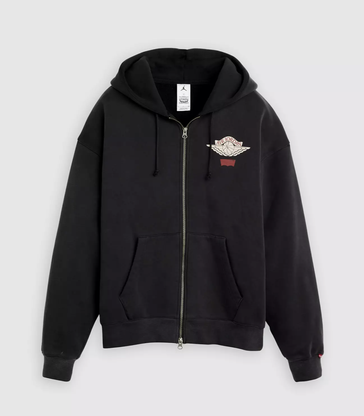 [Instock] Levi's® X Jordan Full-zip Hoodie Black | IM6735-010