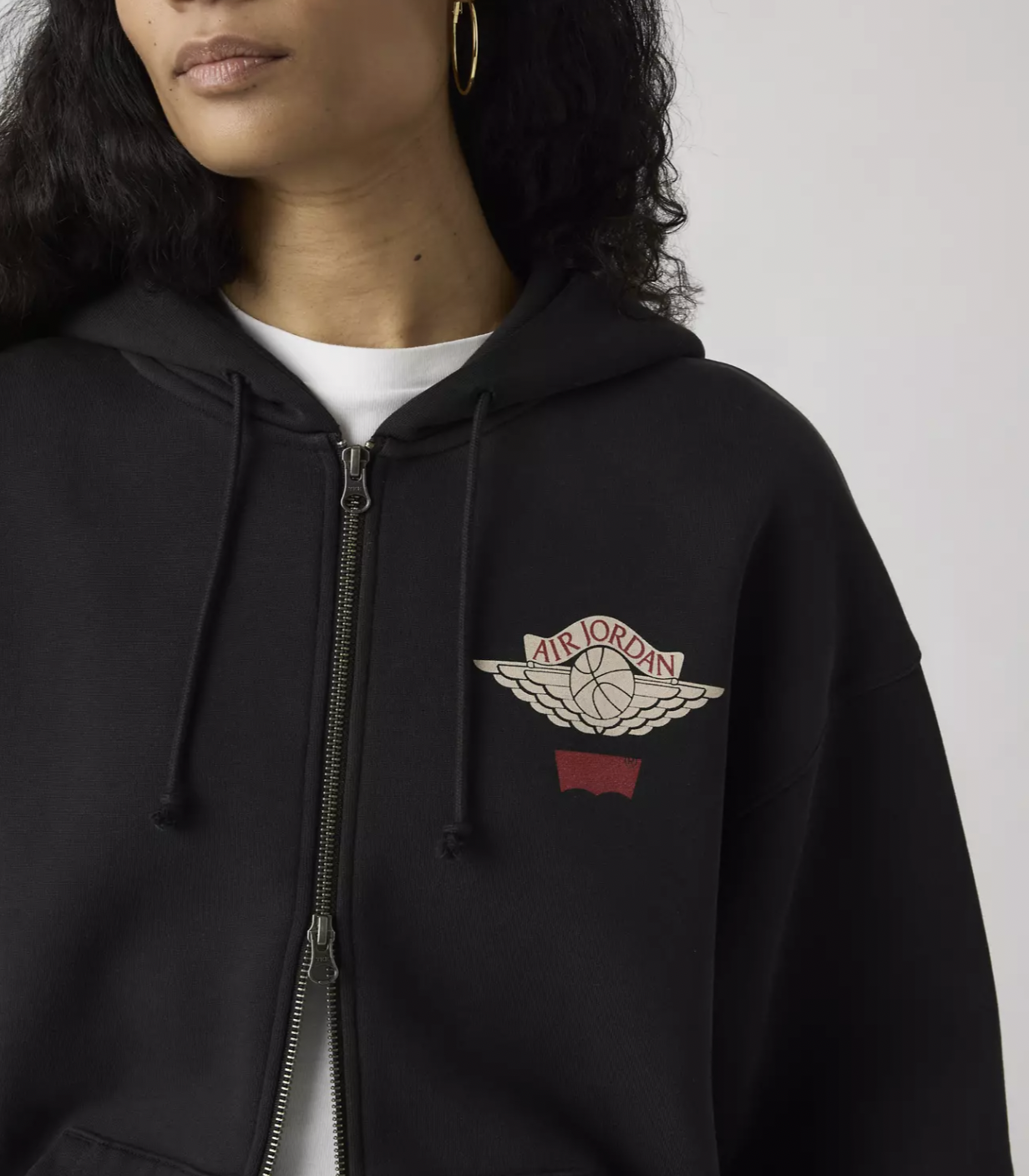 Levi's® X Jordan Full-zip Hoodie Black | IM6735-010