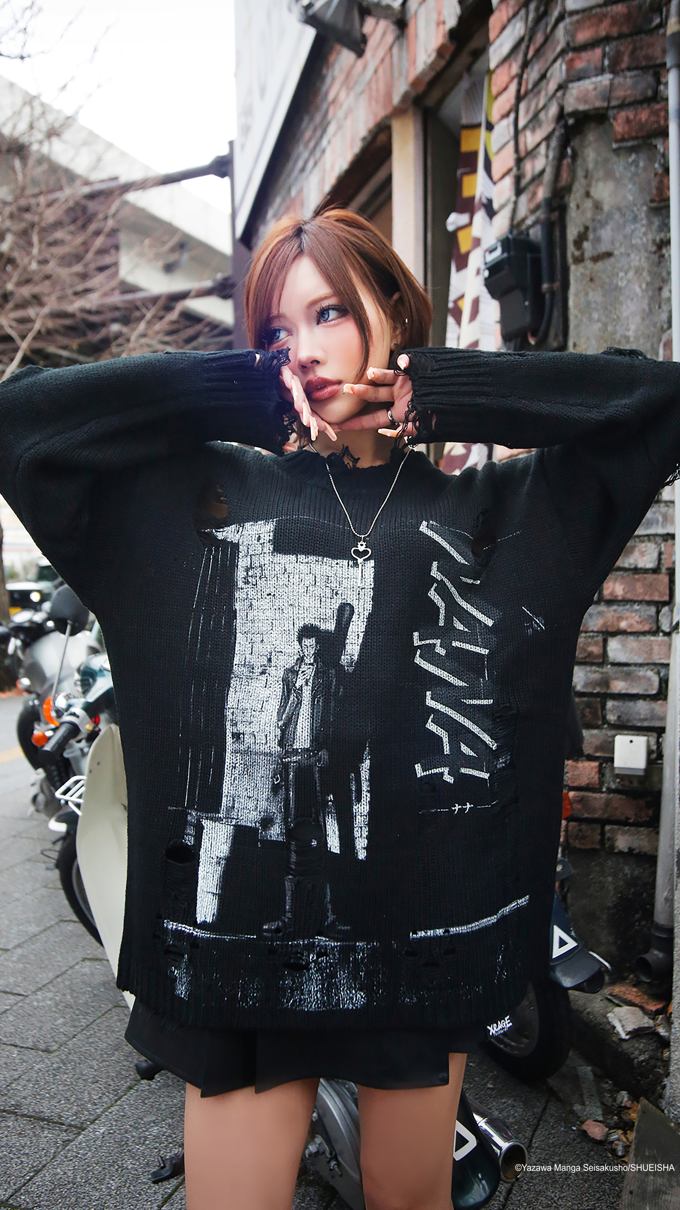 蓮&娜娜 針織破壞毛衣