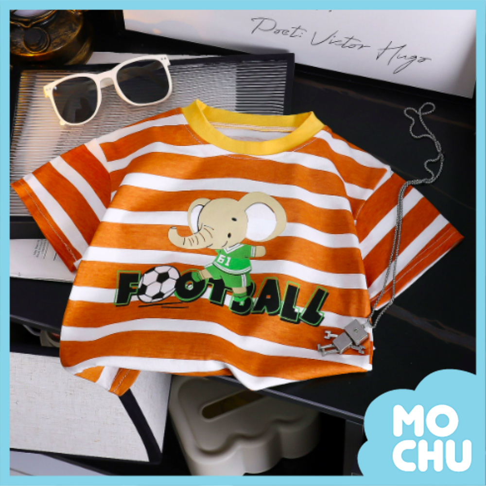 小象踢球短袖上衣(三色)