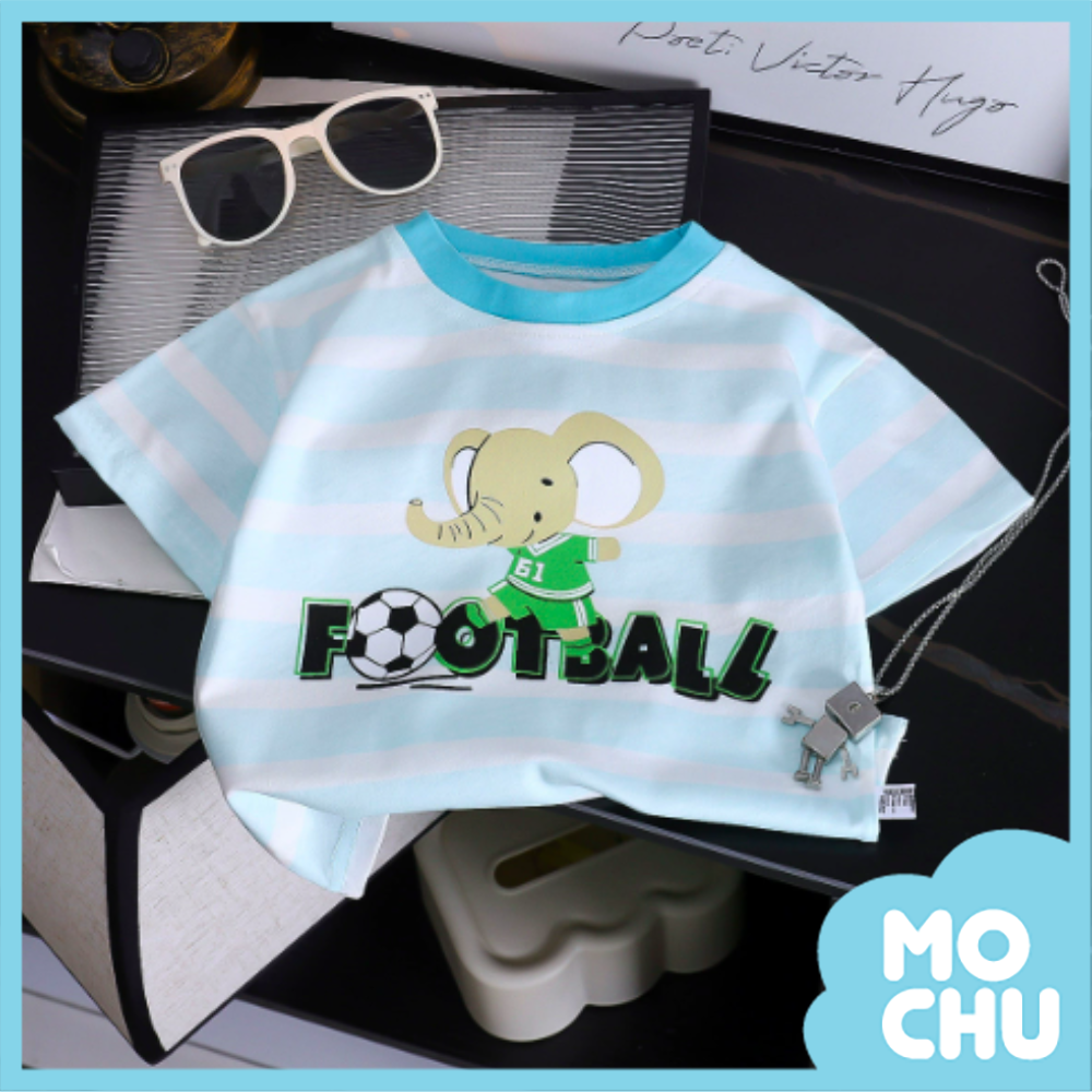 小象踢球短袖上衣(三色)