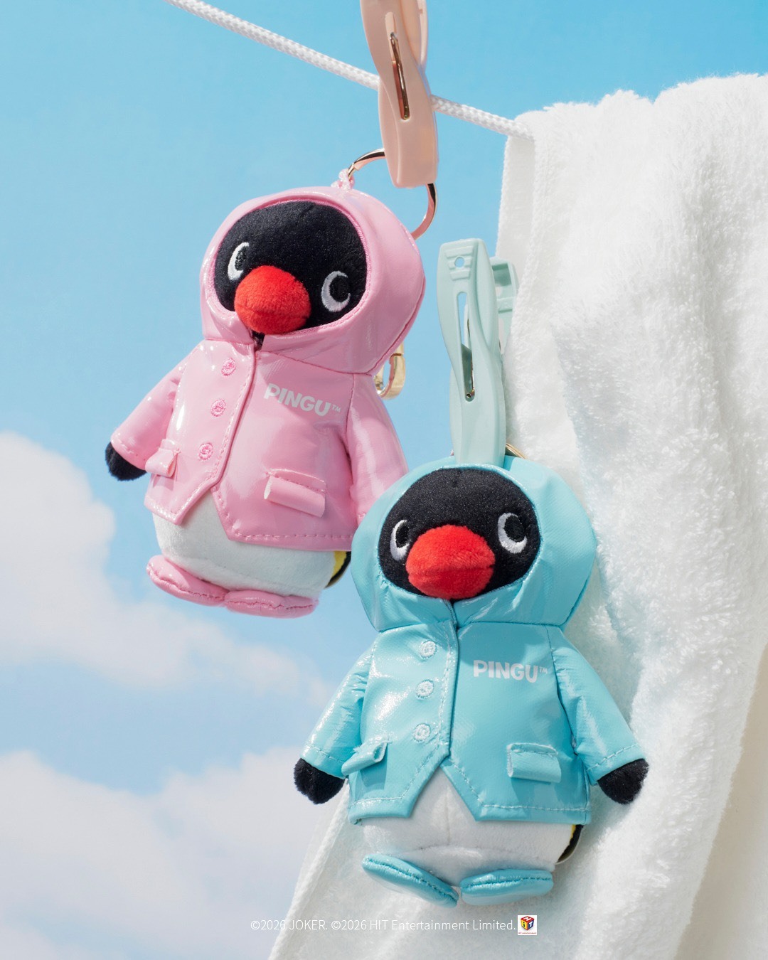 【OWN】Pingu 吊飾 玩偶 吊飾娃 韓國限定 Korea Only 新品 CGV 電影院限定 限量 雨衣 黃色 粉色 藍色