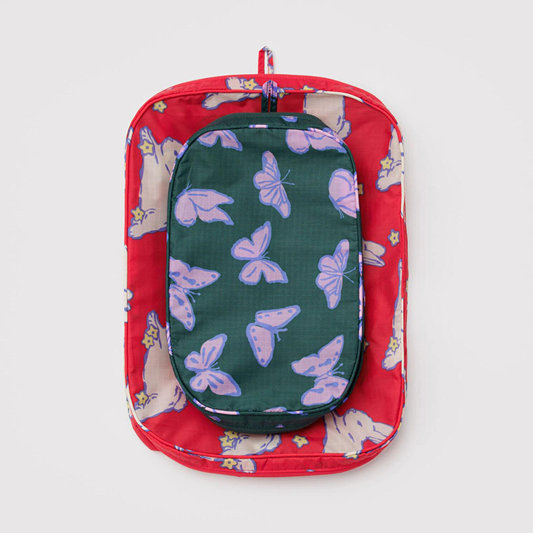 BAGGU Packing Cube Set Spring Animals