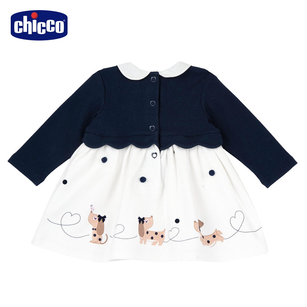 時尚波點-剪接大波點洋裝