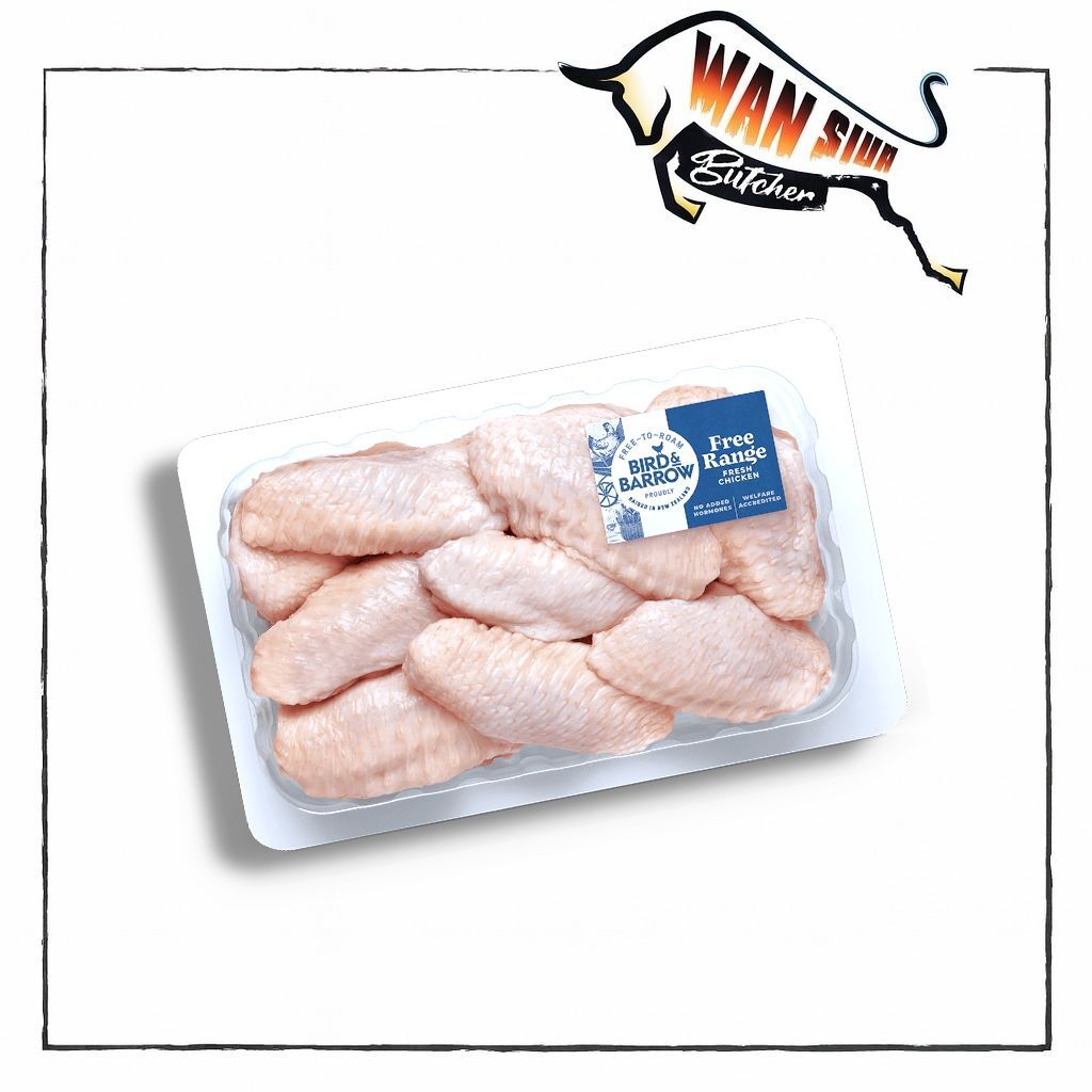 紐西蘭 Bird & Barrow自由放養無激素雞雞中翼 400g