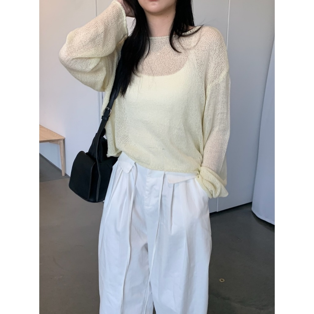 A30 親膚細針織圓領上衣 #7633