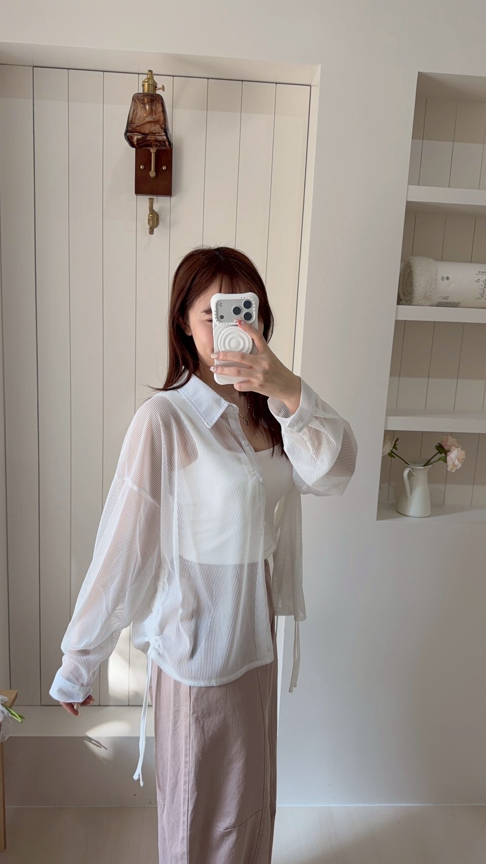 側抽繩襯衫 3colors