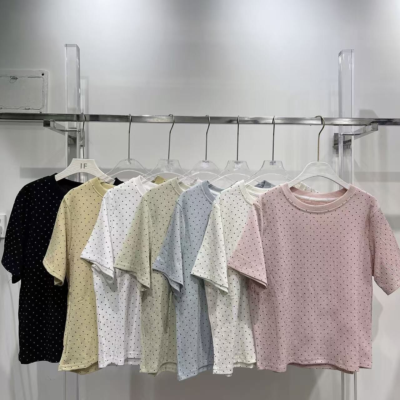 【預訂】壓紋小波點彈性TOP (K40-K46)