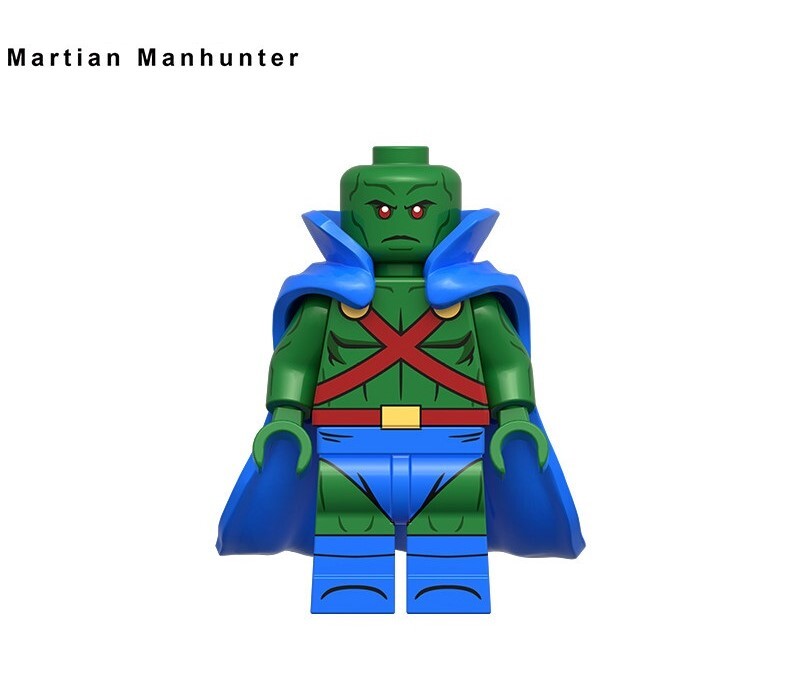 Batman Martian Manhunter Custom Minifigures Fit Lego KDL853 K2337