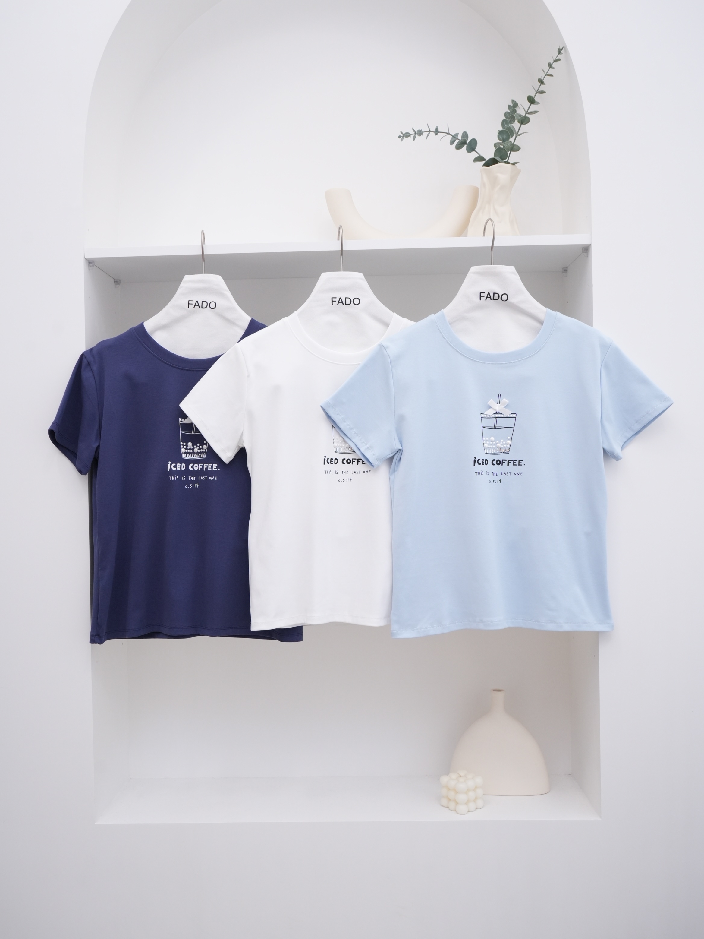 法朵Fado shop｜ꔫ珍珠奶茶圓領Tee 0215023 三色