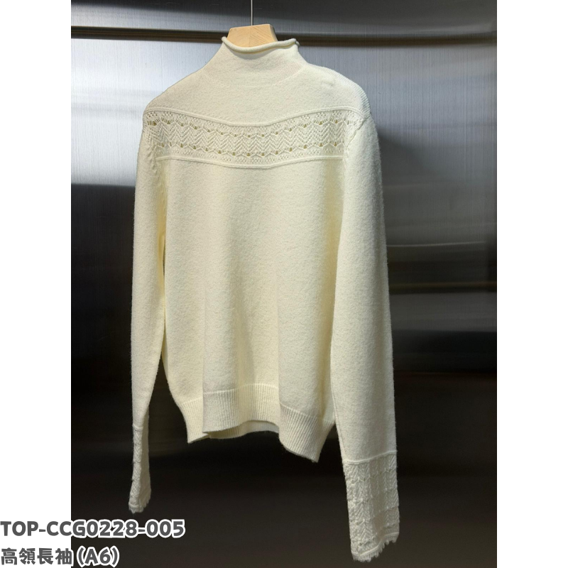 TOP-CCG0228-005 高領長袖 (A6)