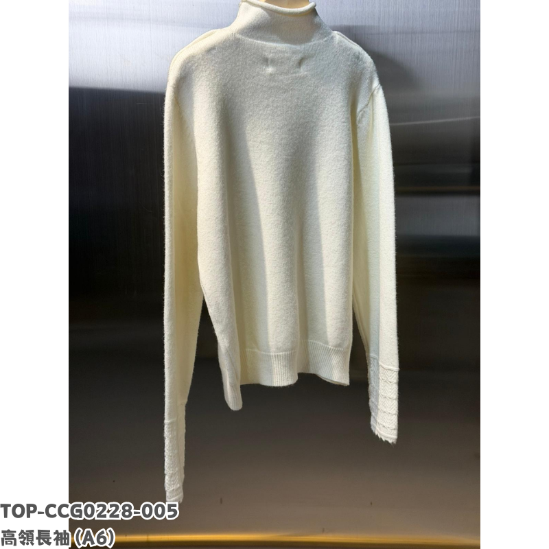TOP-CCG0228-005 高領長袖 (A6)