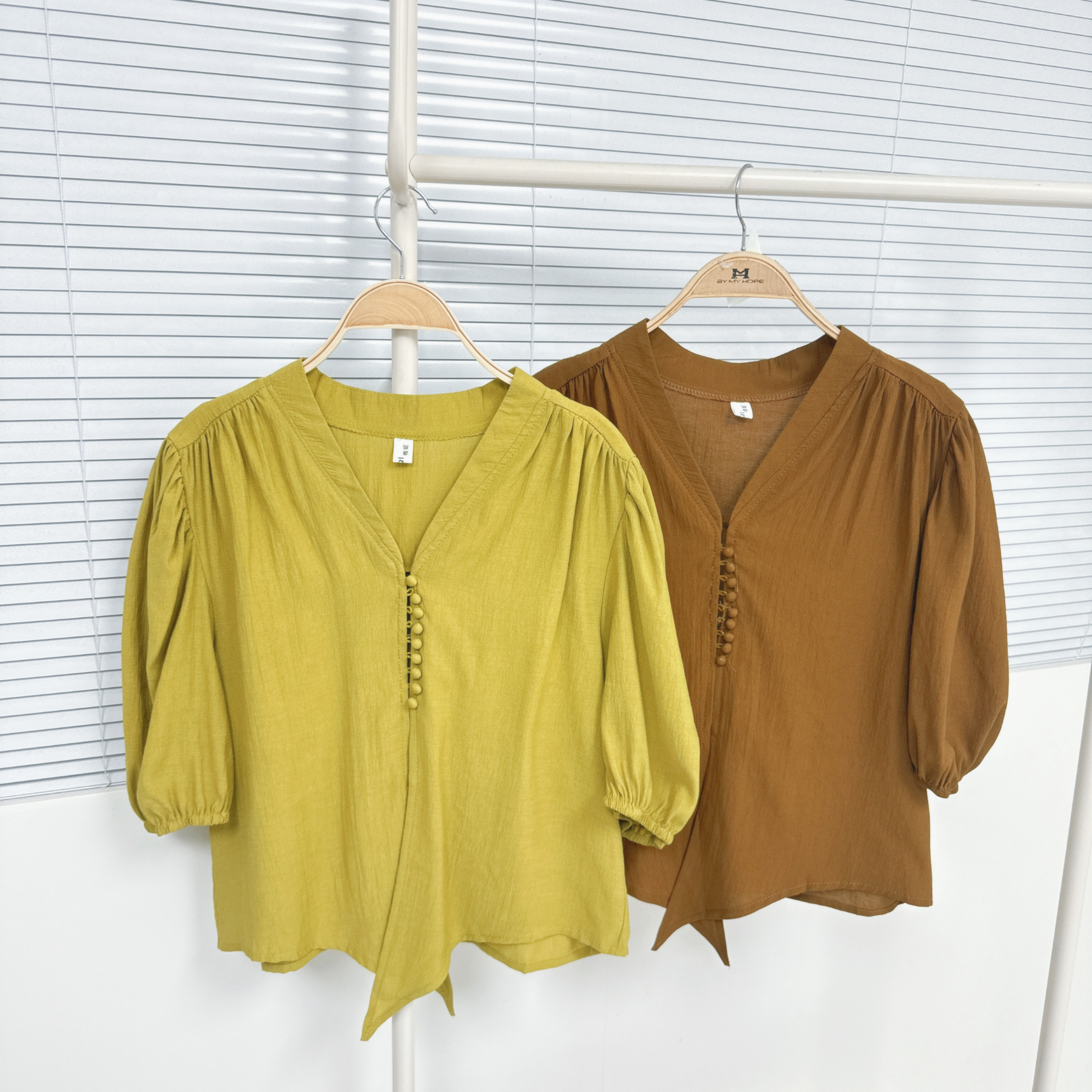 【Hoi2推介】包鈕短身打結TOP (K259-K260)