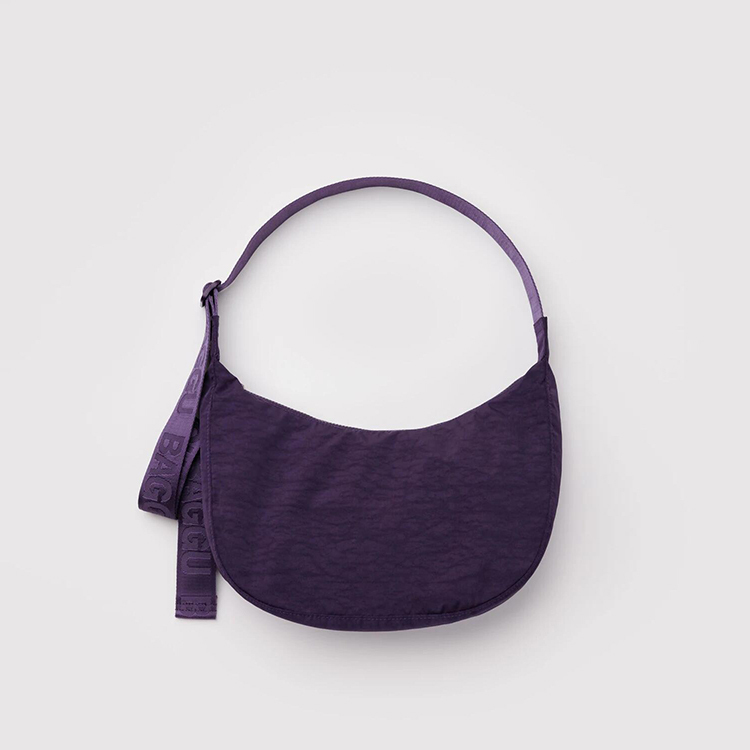 美國 BAGGU 新月尼龍肩背包  深紫 (M)