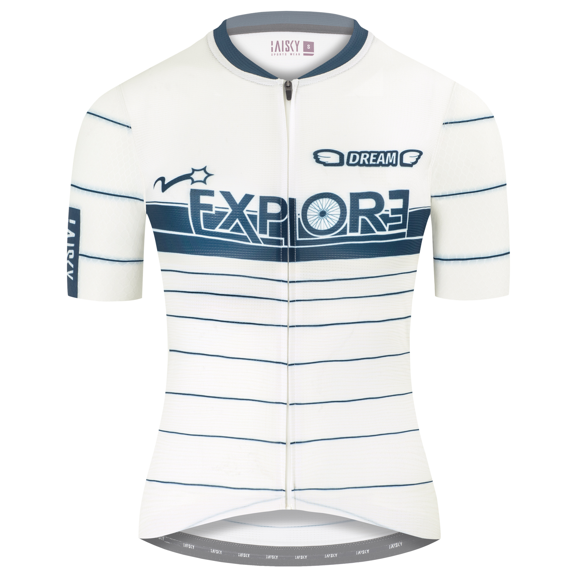 女款空力短車衣 探索 白