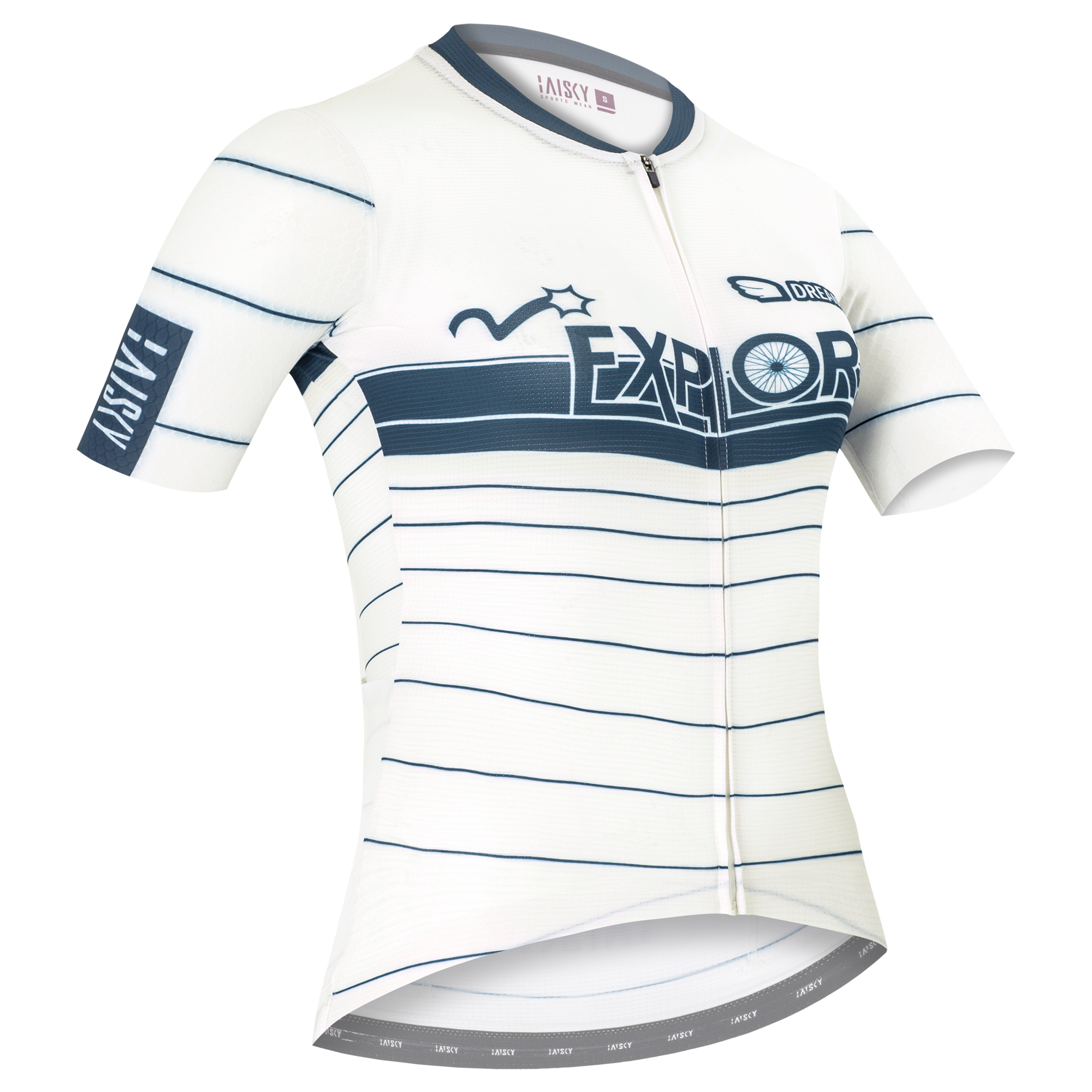 女款空力短車衣 探索 白