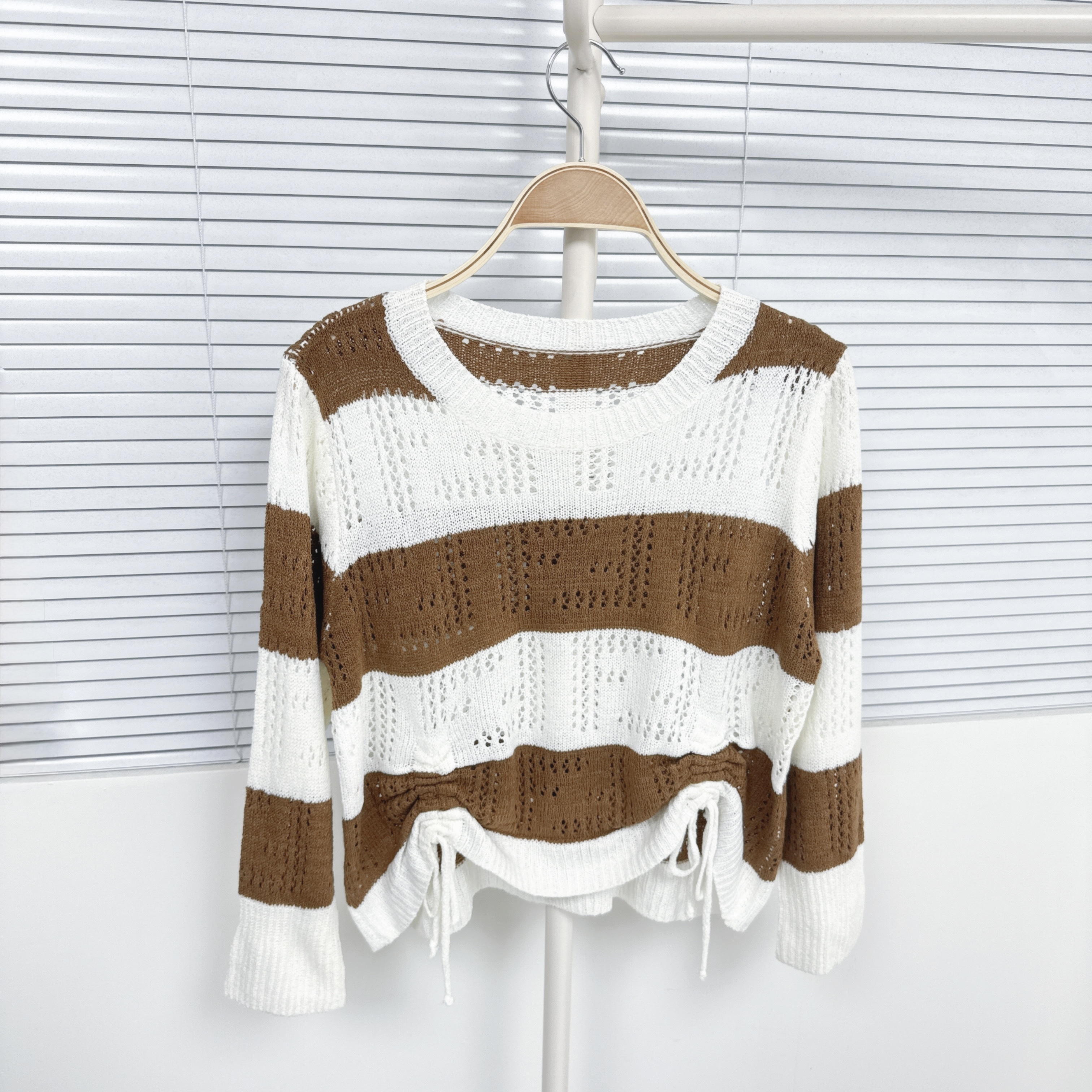 【Hoi2推介】線衫～橫間雙索繩TOP (K261)