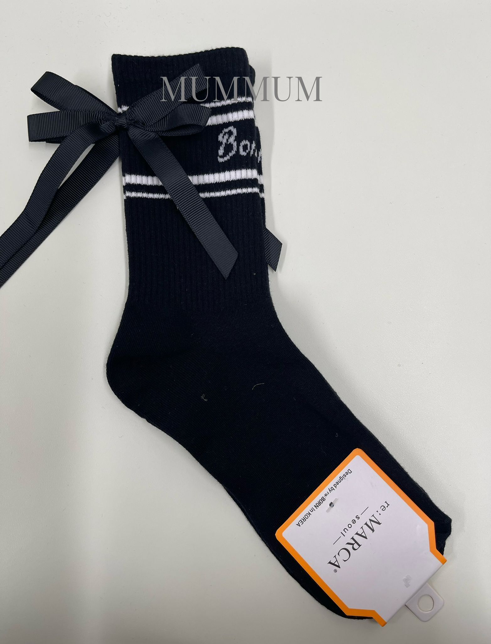 ac1040/絲帶蝴蝶結襪