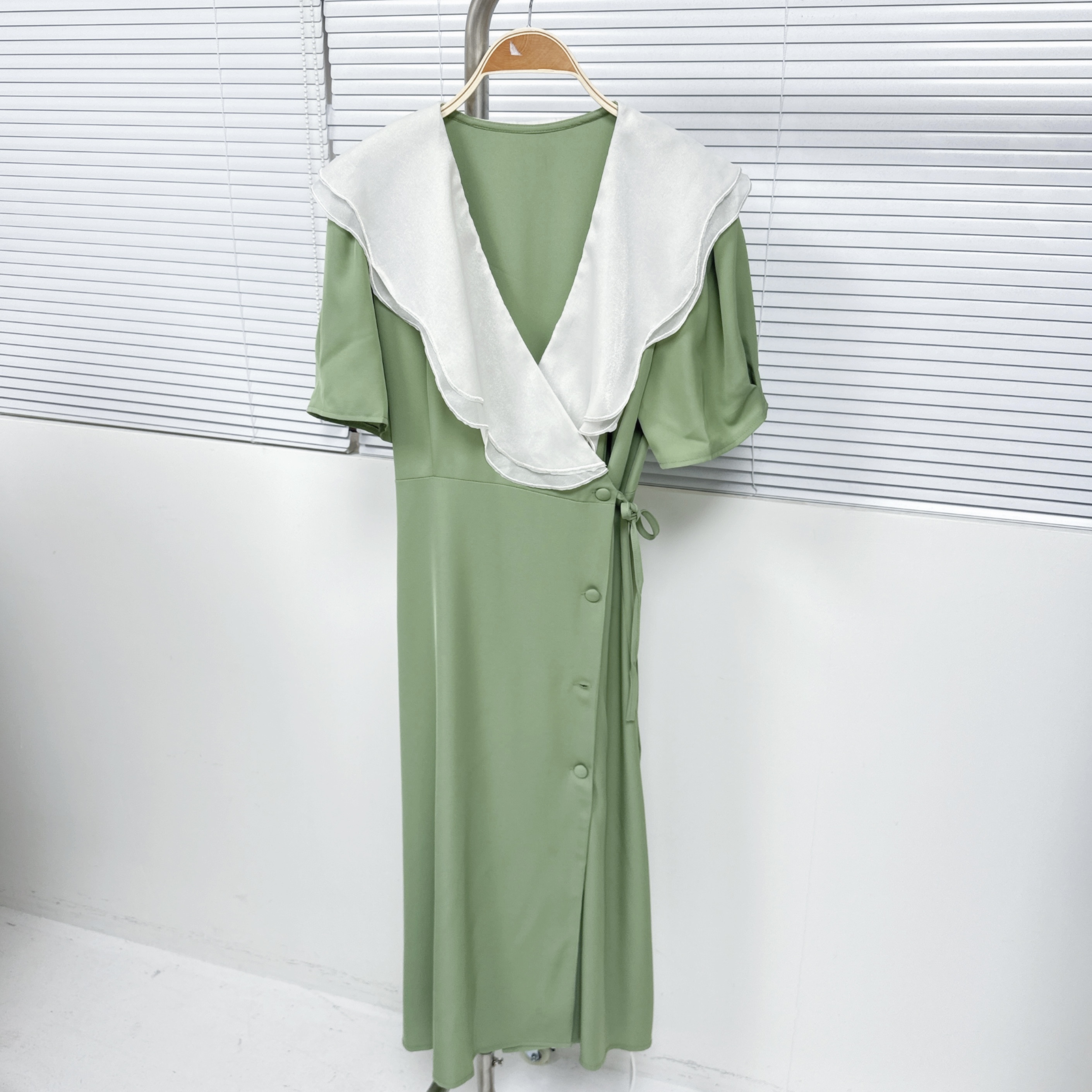 【Hoi2推介】紗網ruffle側綁帶OPS