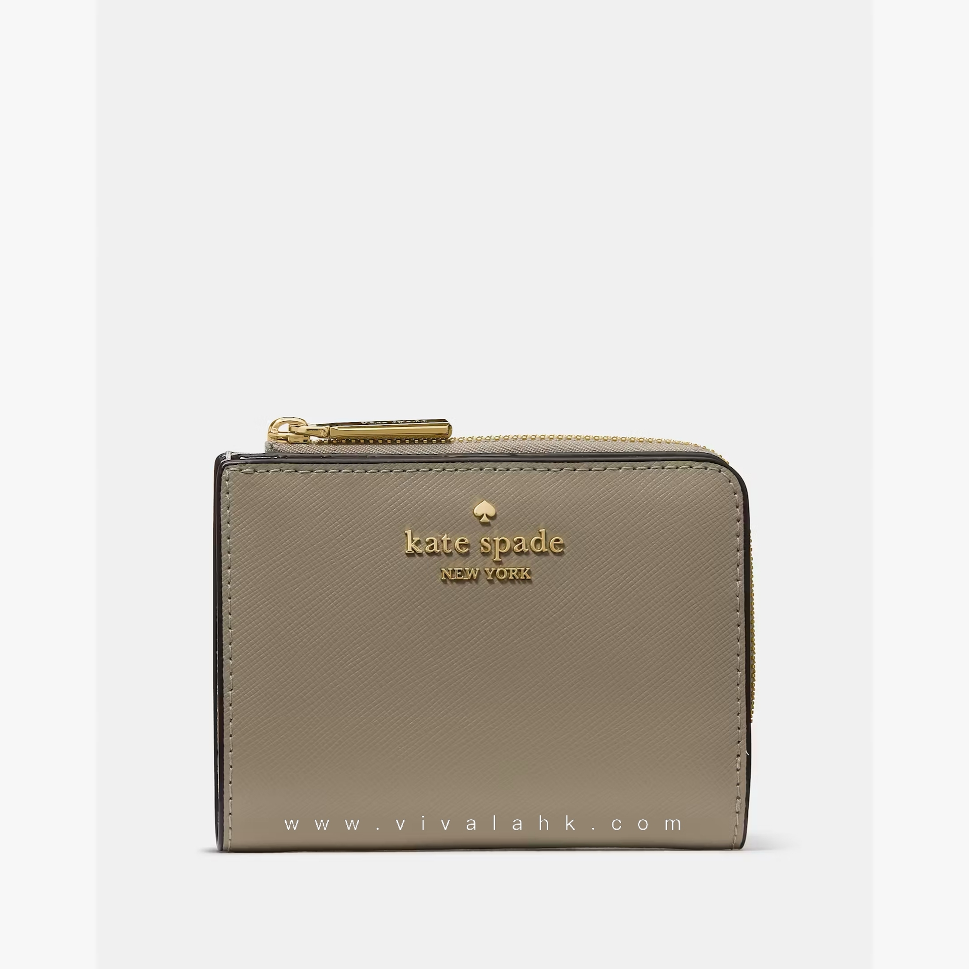 Kate Spade - L-拉鍊 短銀包 (十字皮) (KN767)