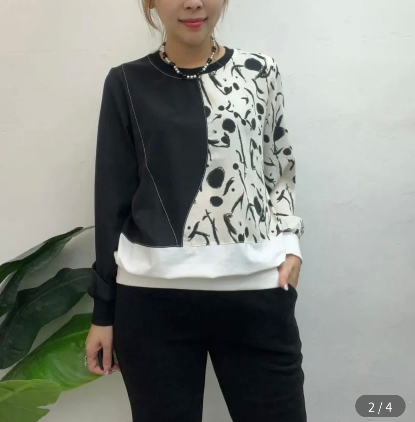 Comme 高質拼布top~144BK