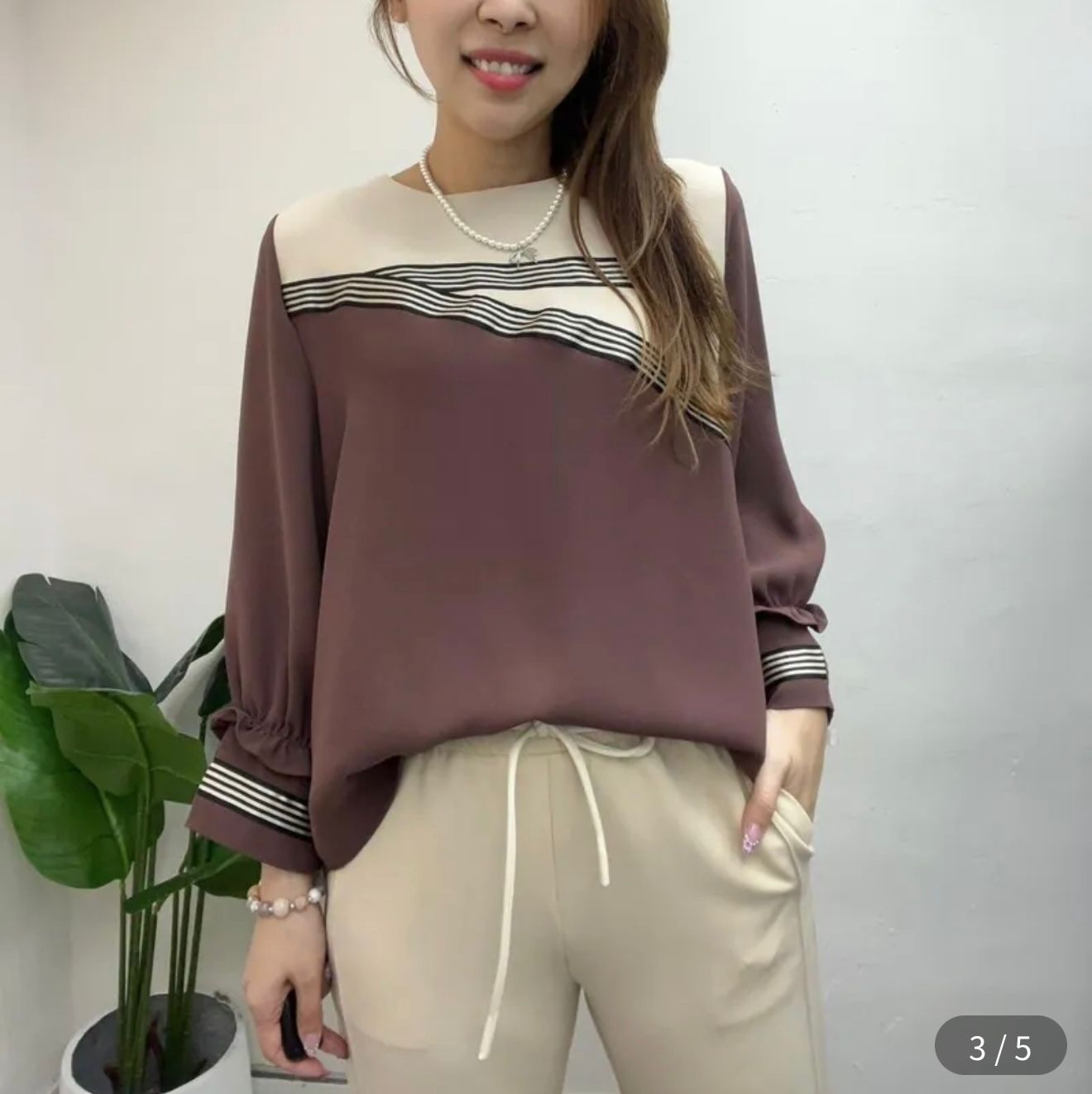 韓國高質雪紡gate top ~110AR