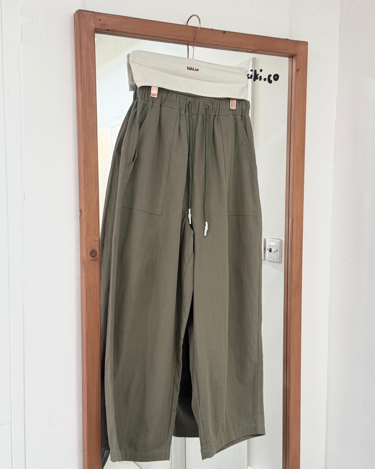 JPJ 抽繩寬鬆繭型褲