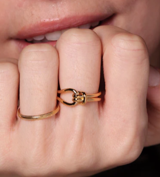 1WK0708-504 WAEKURA Ring Edith Gold (A-LX-E)