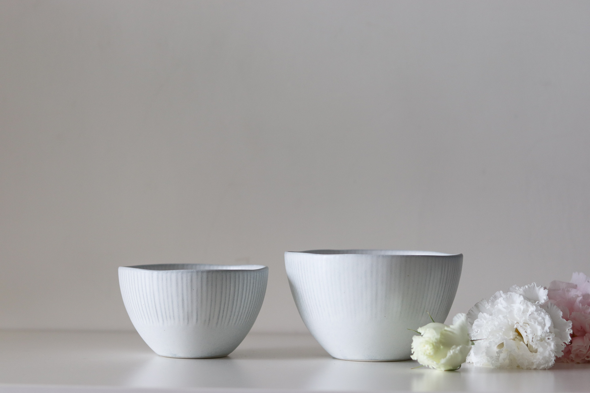 日本 美濃燒 細刻紋 不規則邊 飯碗 丼飯碗